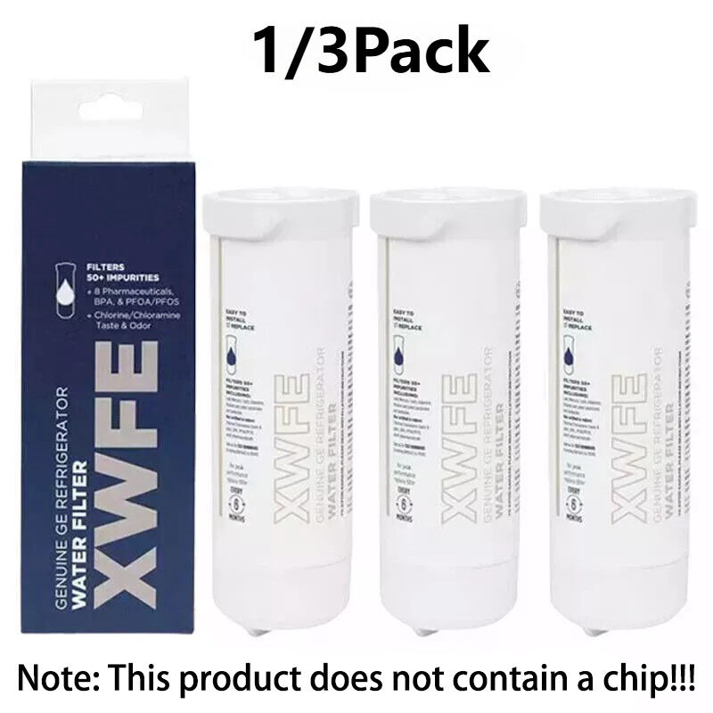 1/3 Pack For GE XWFE Refrigerator Replacement Water Filter （Without Chip）