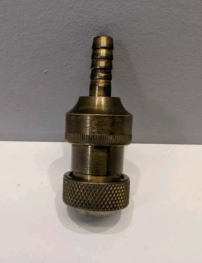 Vintage SILCA Brass Press On Chuck For Schrader Presta Valves - Read Description