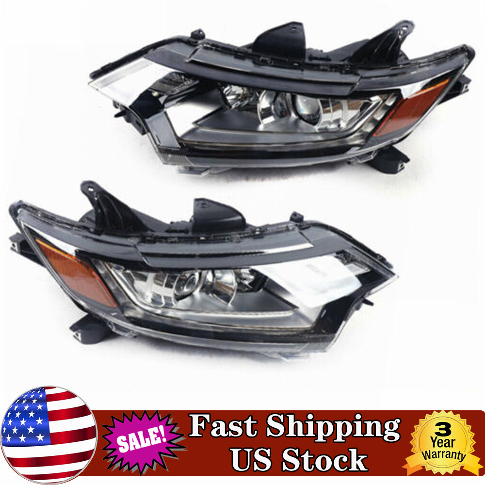 Pair Halogen Headlights Set For 2016 2017-2020 Mitsubishi Outlander Left +Right