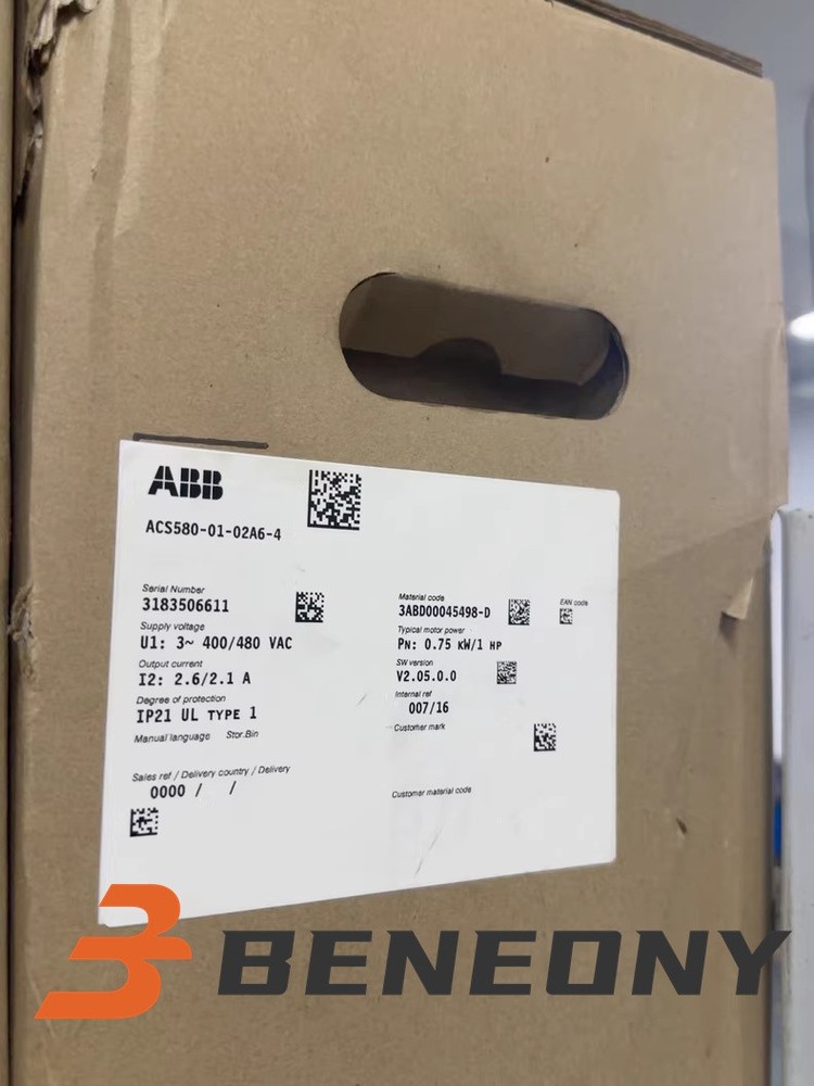 1PCS ABB frequency converter ACS580-01-02A6-4 new fast shipping DHL
