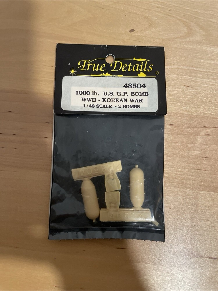 1/48 True Details - 48504 U.S. G.P. Bomb WWII Korean War 1000 lb. - Made in USA