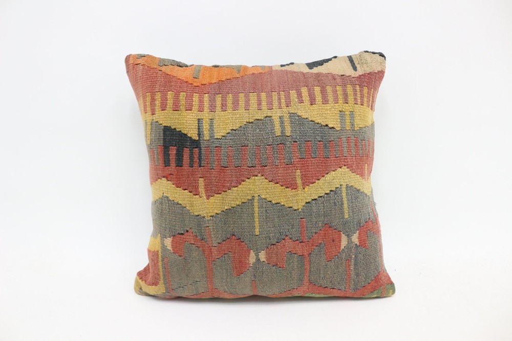 Custom Blue Antique Throw Pillow 16x16 Personalized Design