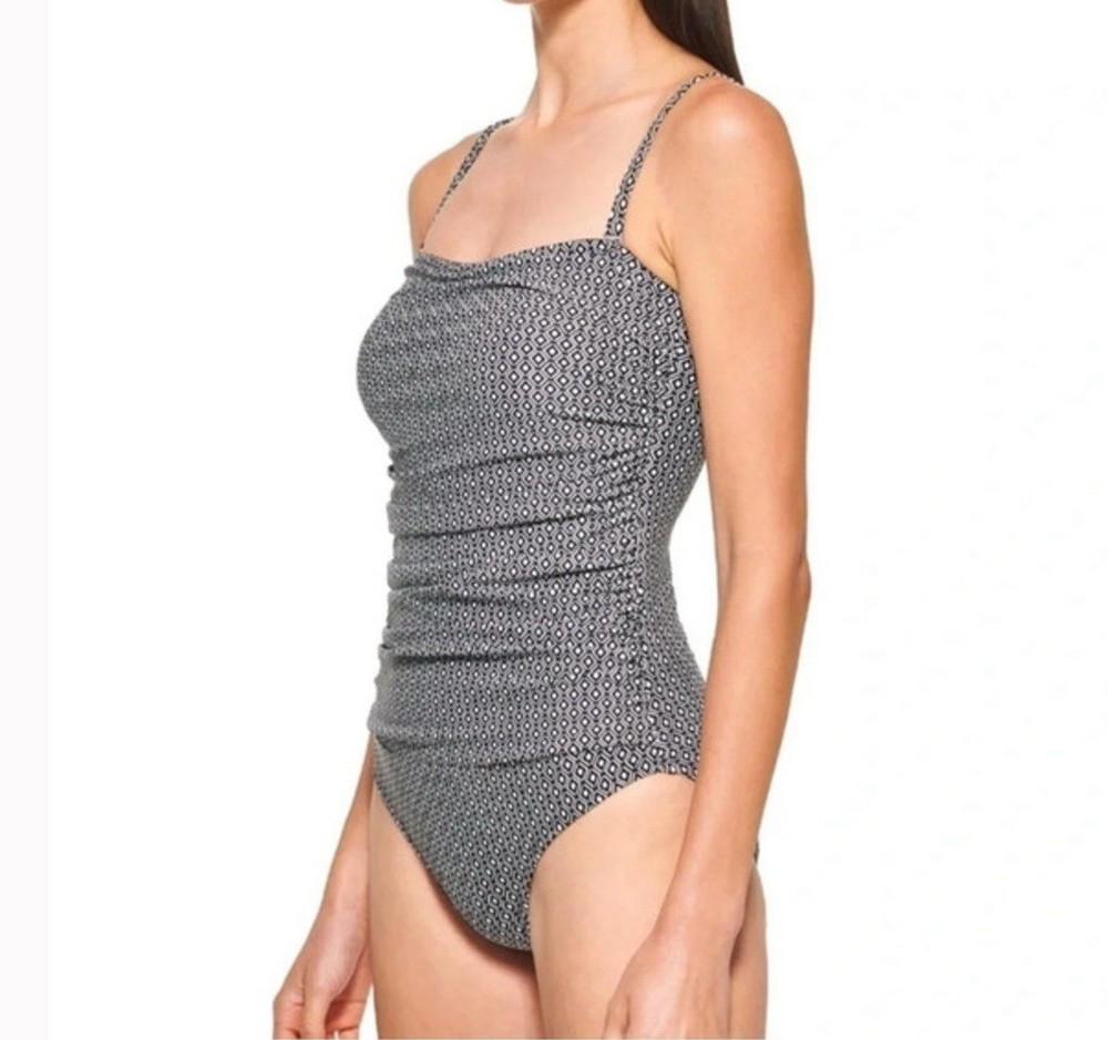 DKNY Women's Bandeau One-Piece Swimsuit with SPF Size XL NWT $118