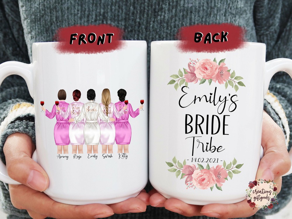Bride Tribe Mug Personalized Mug Bridesmaid Bridesmaid Proposal Wedding Favors