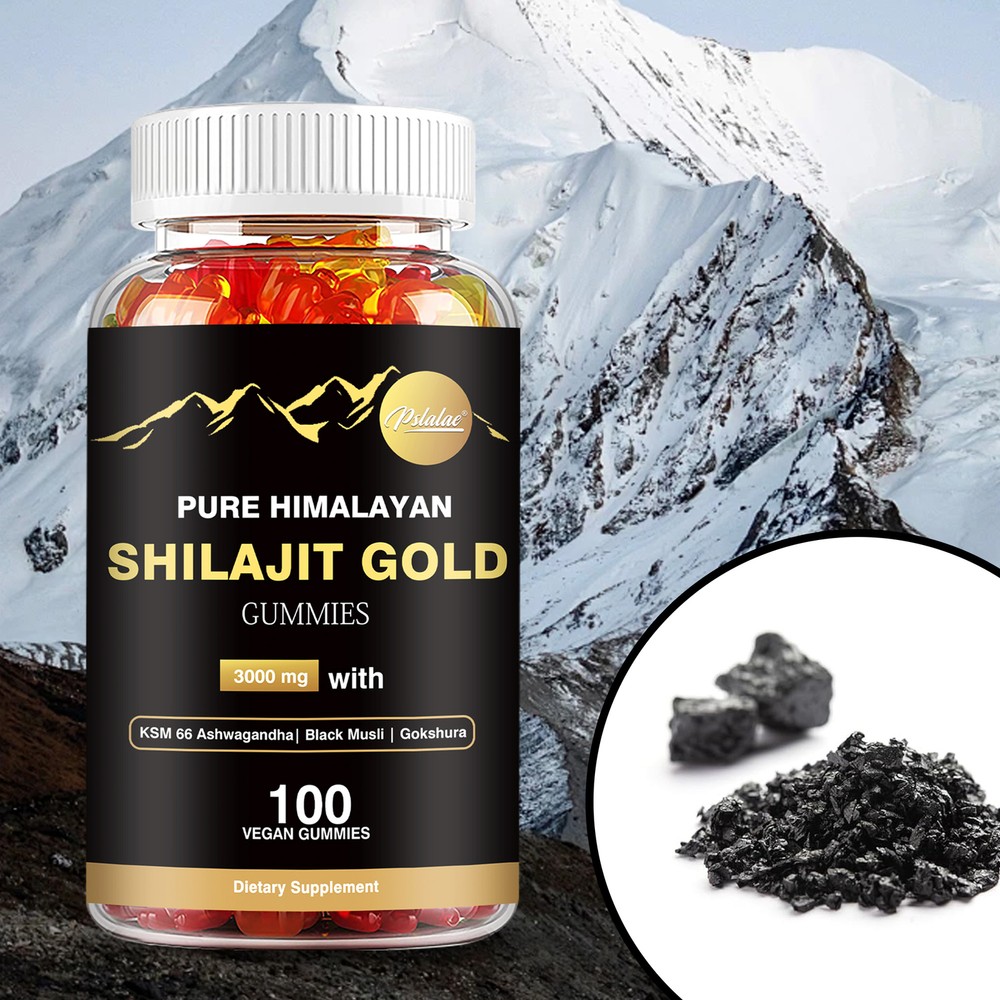 Shilajit Gold Gummies - Ashwagandha - Energy and Endurance, Testosterone Booster