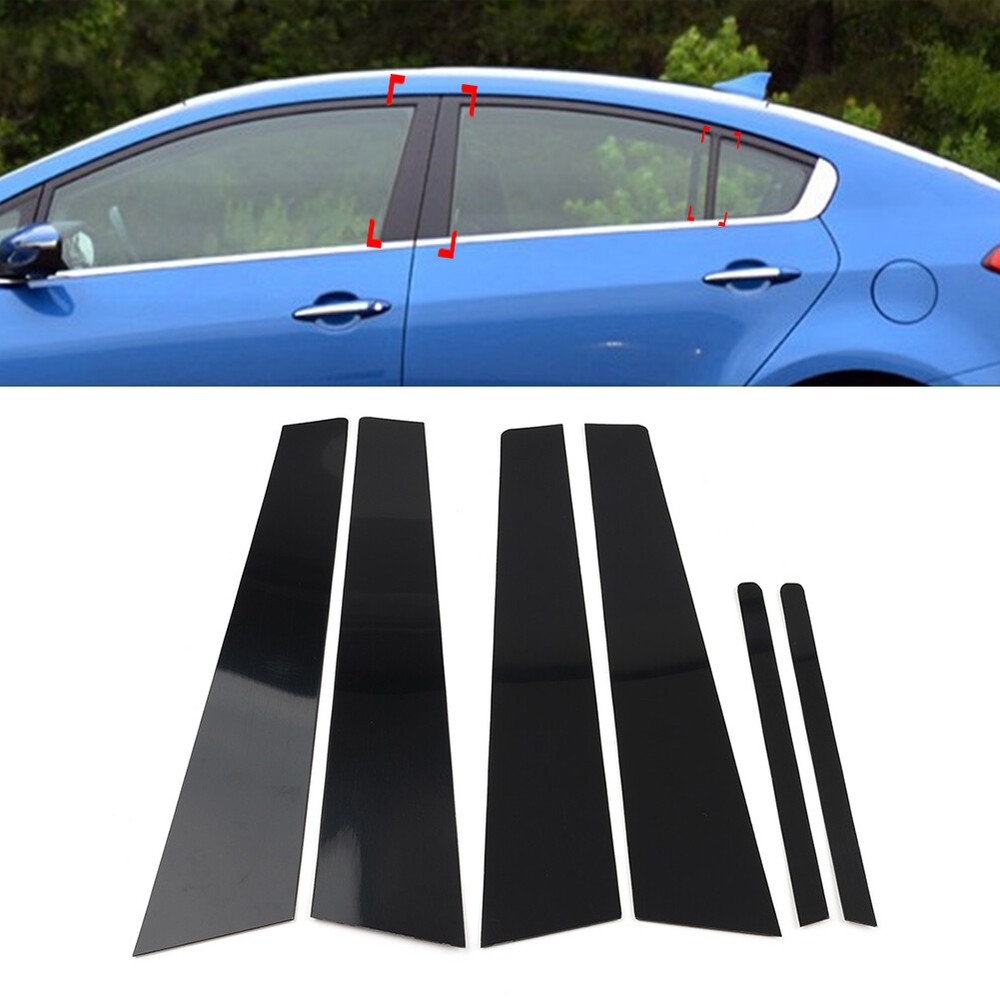 1 Set of Pillar Post Door Window Cover Trim For Kia Cerato K3 Forte 2013-2018