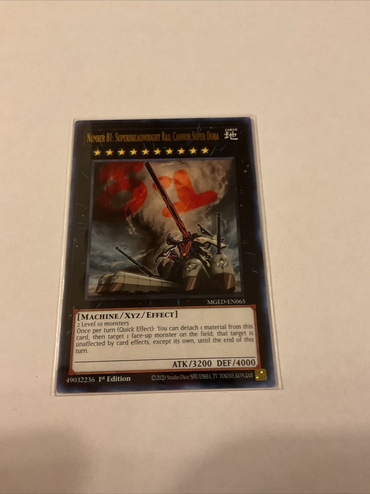 Number 81: Superdreadnought Rail Cannon Super Dora MGED-EN065 Maximum Gold: El Dorado 1st Edition