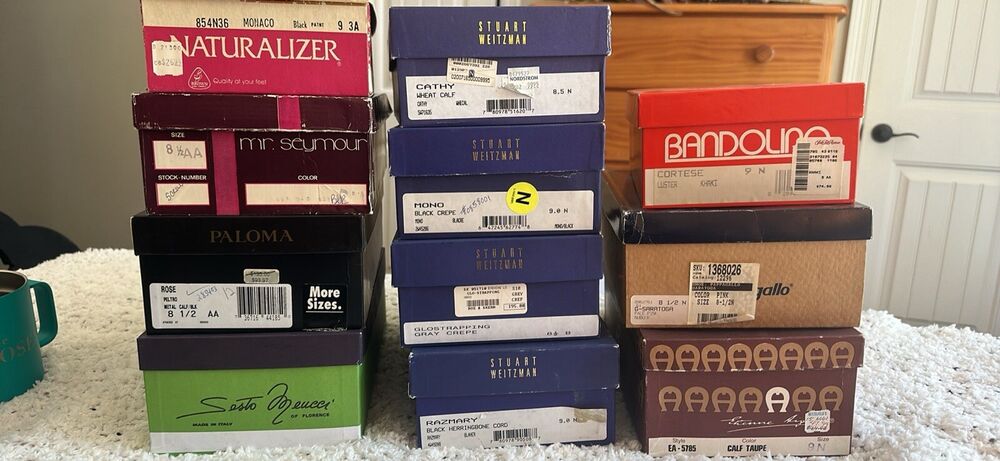 Lot Of 11 Vintage European/Designer Heels— Some New In Box, Some Gently Used!