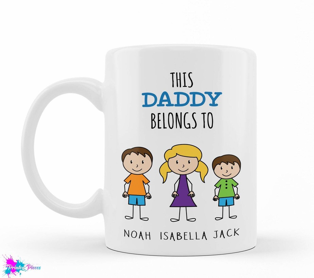 Personalised Dad Mug Gift for Birthday Father's Day Choose from Daddy Pops Pa  