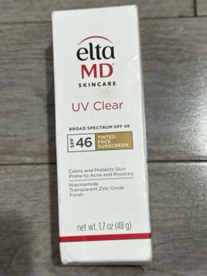 Elta MD SPF 46 Tinted Face Sunscreen – 48g | Skincare & UV Protection New in Box