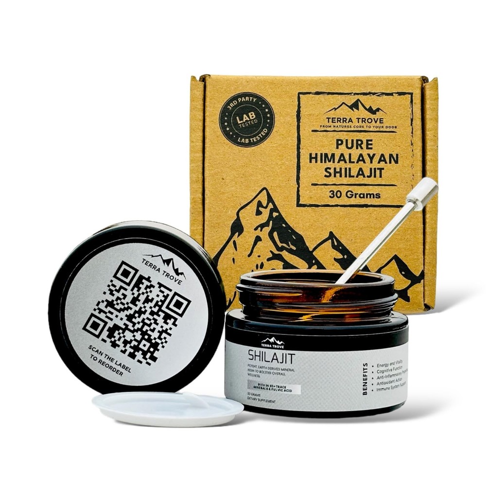 Pure Himalayan Shilajit Resin 100% Natural Lab-Tested with Fulvic Acid