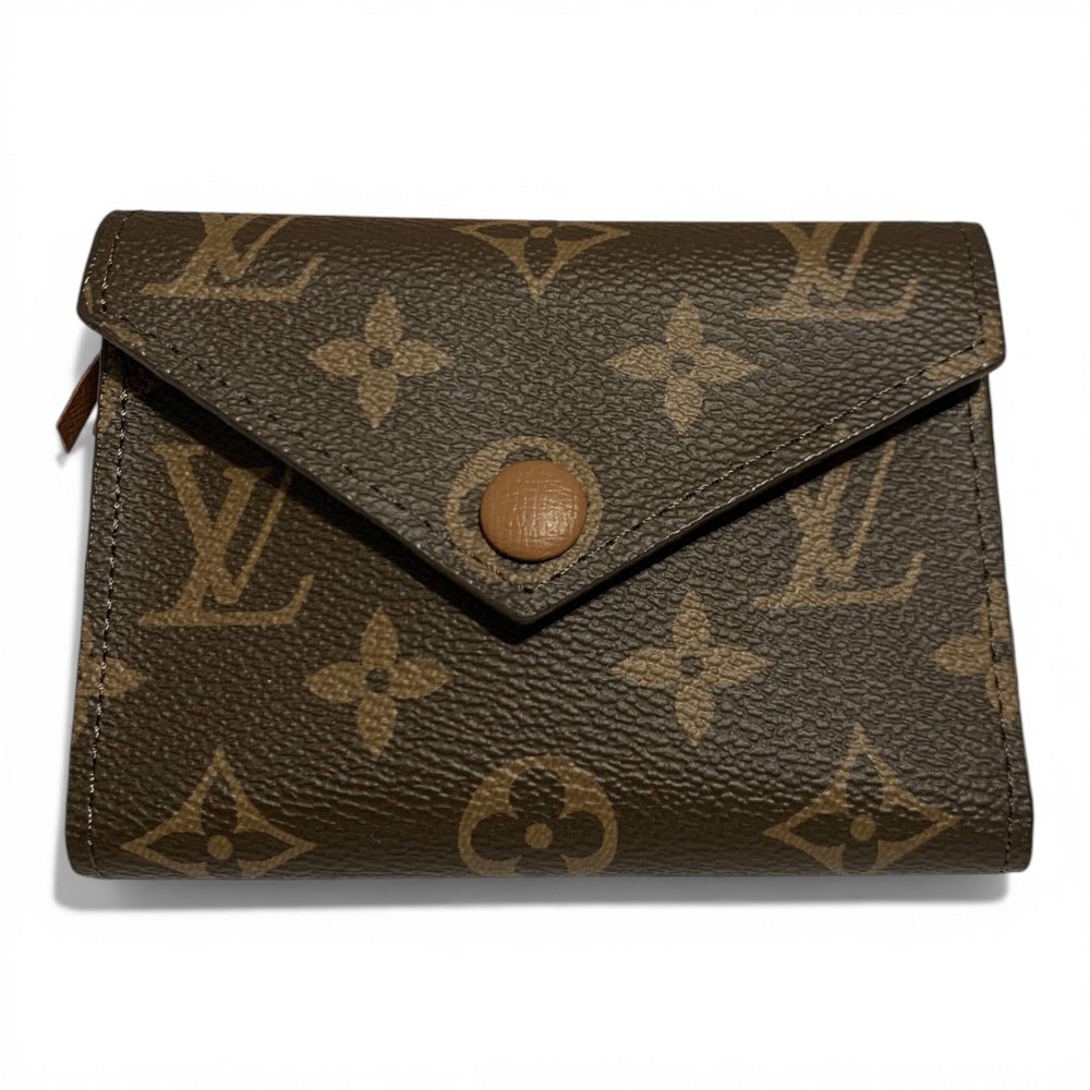 Louis Vuitton Victorine Wallet Monogram Canvas Tri-Fold Brown | Pre-Owned