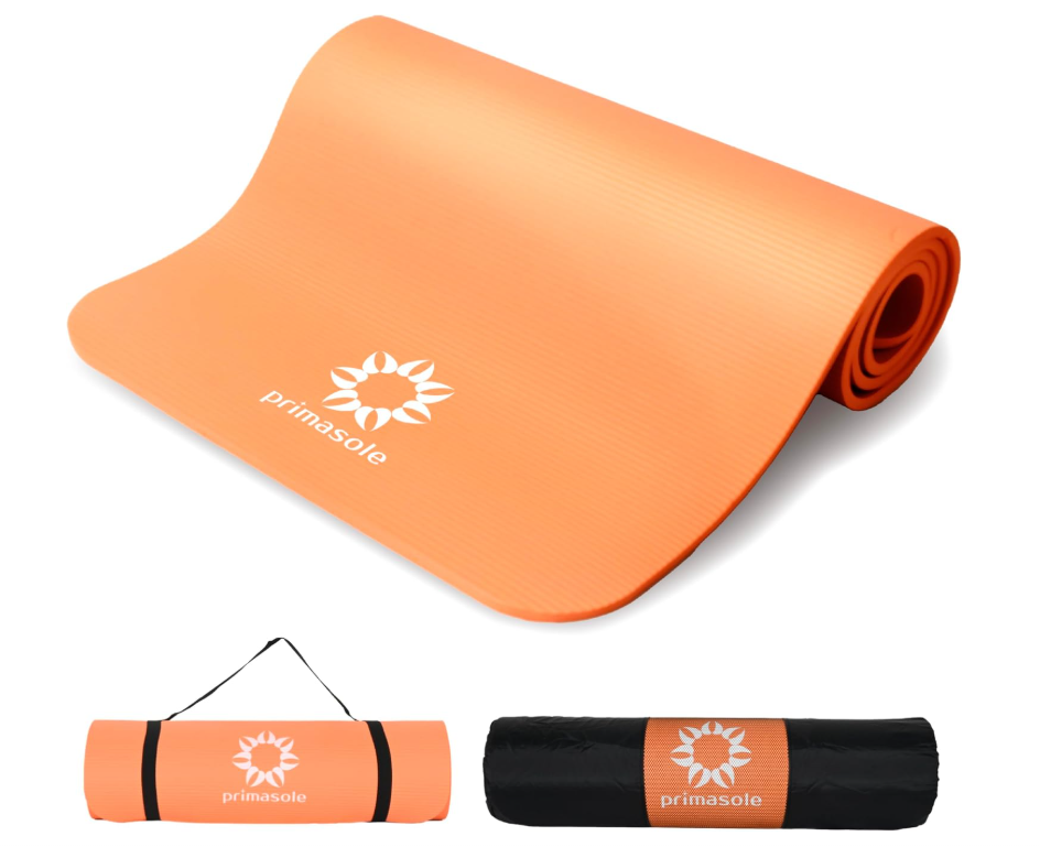 Extra Thick 0.4Inch NBR Yoga Mat for Stability - Textured Non-Slip Surface  