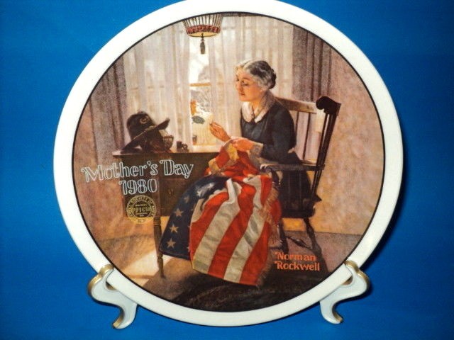 Norman Rockwell A Mothers Pride Plate 5 1980 Mothers Day Series Collector-image