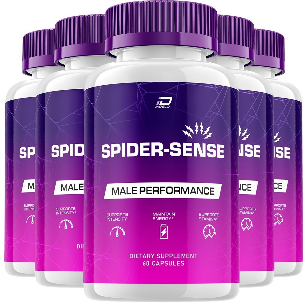 (5 Pack) Spider Sense for Men Capsules - SpiderSense Overall Health and Energy