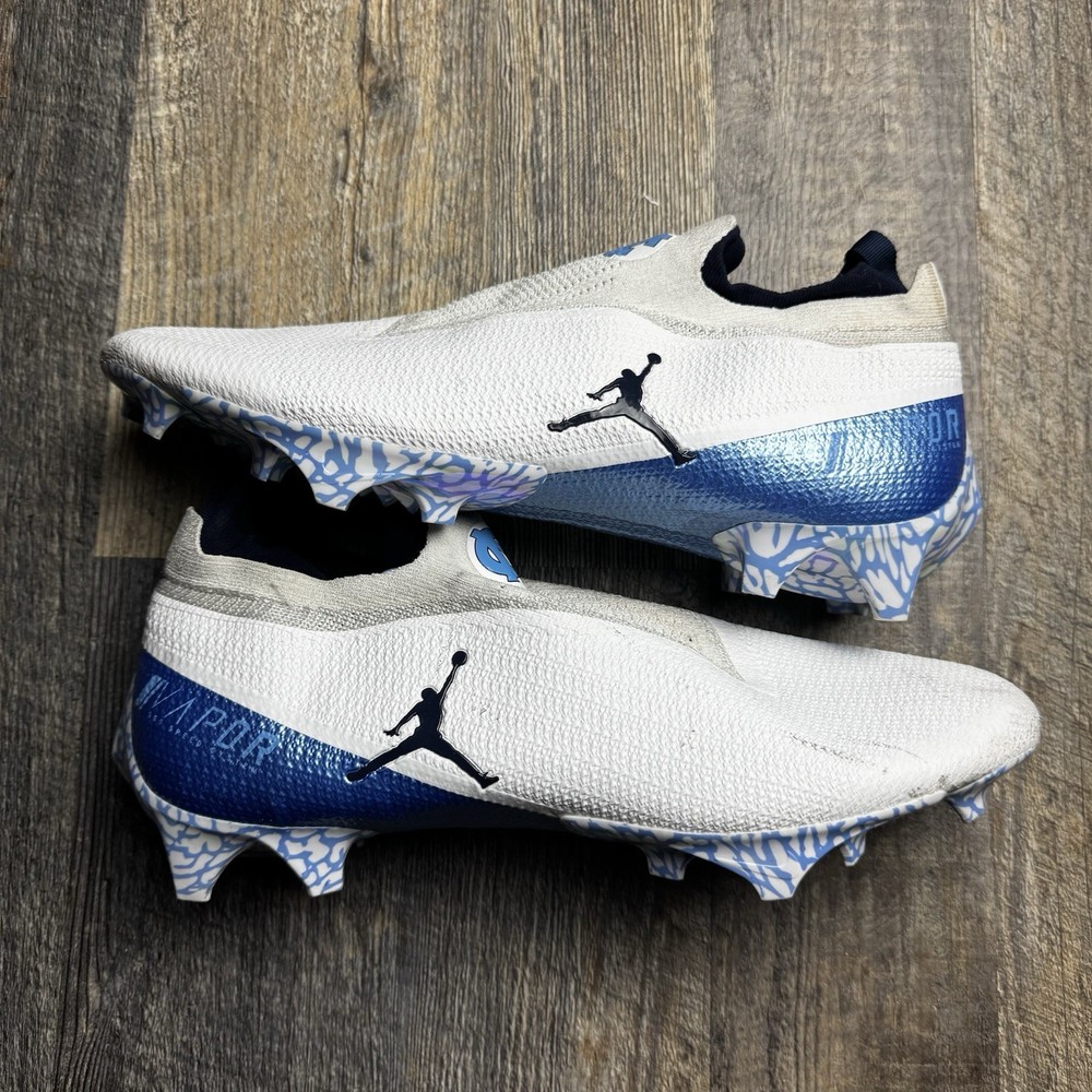 Jordan UNC Tarheels Vapor Edge 360 PE Team Issued Cleats Sz 12.5 CV6279