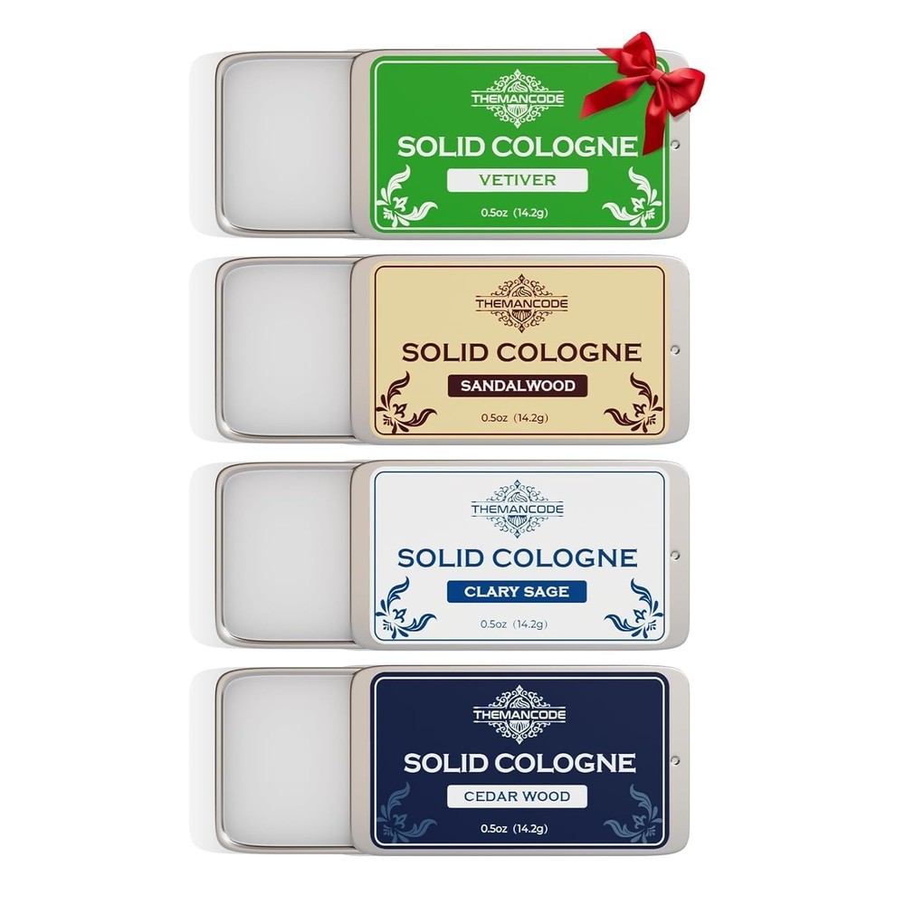 THEMANCODE Solid Cologne for Men, Gifts for Men, Solid Perfume with Sandalwood,