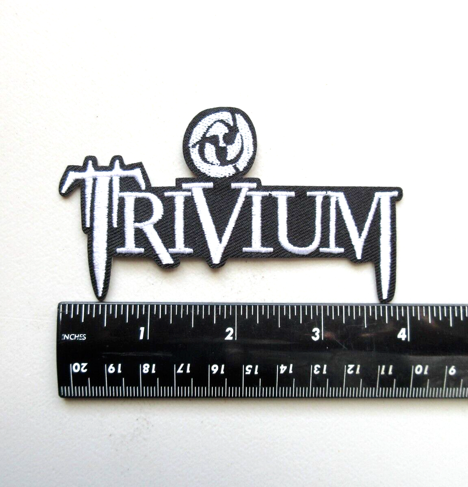 🔥TRIVIUM HEAVY METAL BAND MUSIC BATTLE VEST JACKET EMBROIDERED IRON ON PATCH