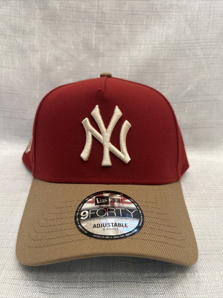 Red New York Yankees Subway Series Adjustable 9Forty A-Frame New Era Cap Hat
