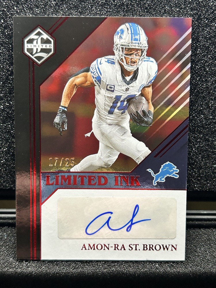 2023 Panini Limited Amon-Ra St Brown Limited Ink Auto #/25