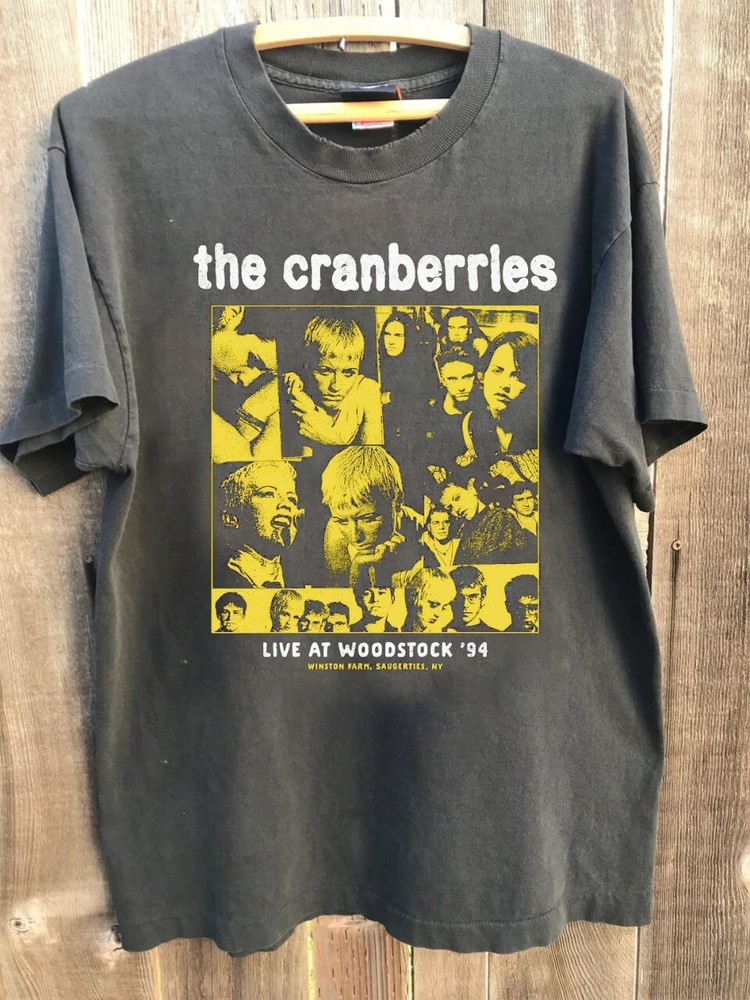 THE CRANBERRIES live at Woodstock ‘94 charcoal Unisex T shirt vtg NH14526