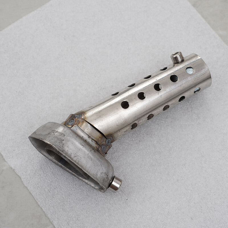 Front Motorcycle Silencer Angled DB Killer Baffles Exhaust Muffler Can Pipe