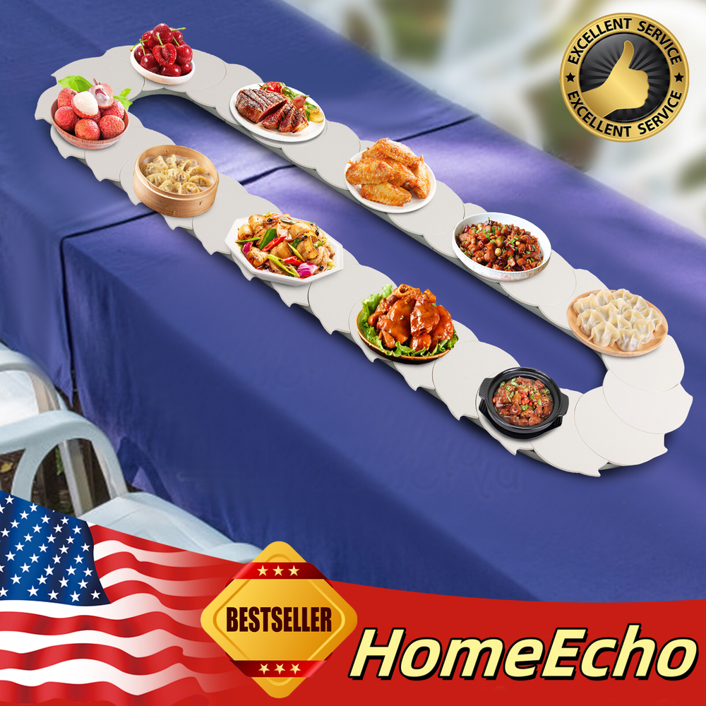 Manual Rotating Food Serving Table Dining Table Food Turntable