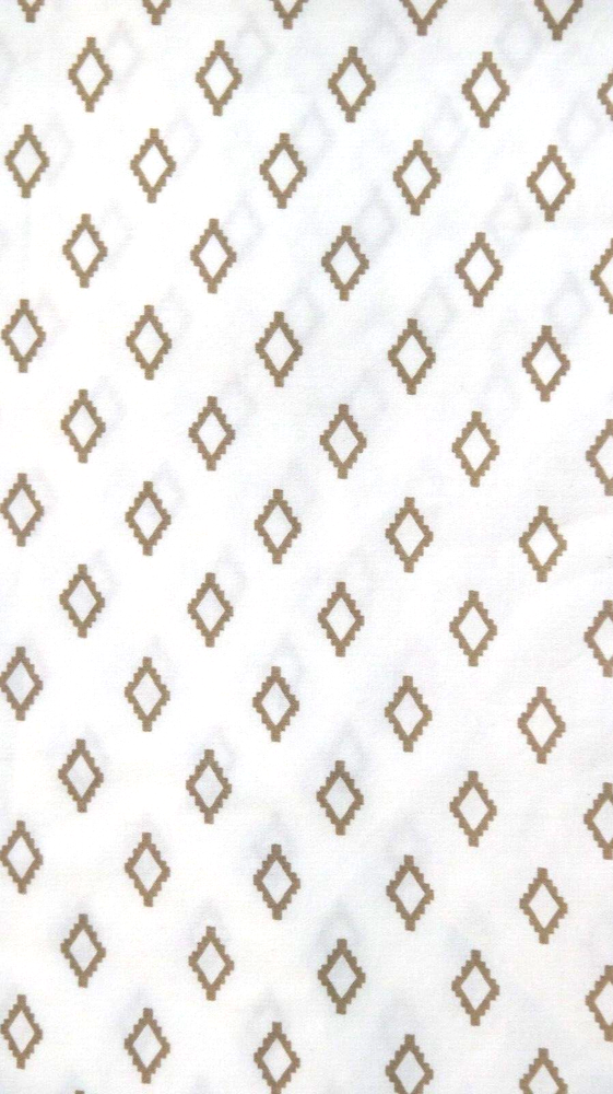 TWIN FLAT SHEET ONLY NEW by Better Homes & Gardens, Gold Diamond Pattern