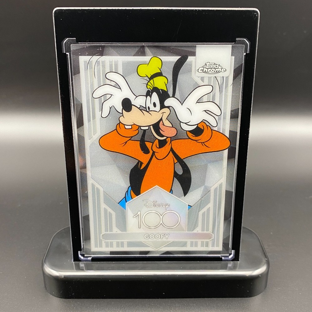 Goofy Display Collectible Gift Disney 100 Topps Chrome Card Mickey Mouse Dog