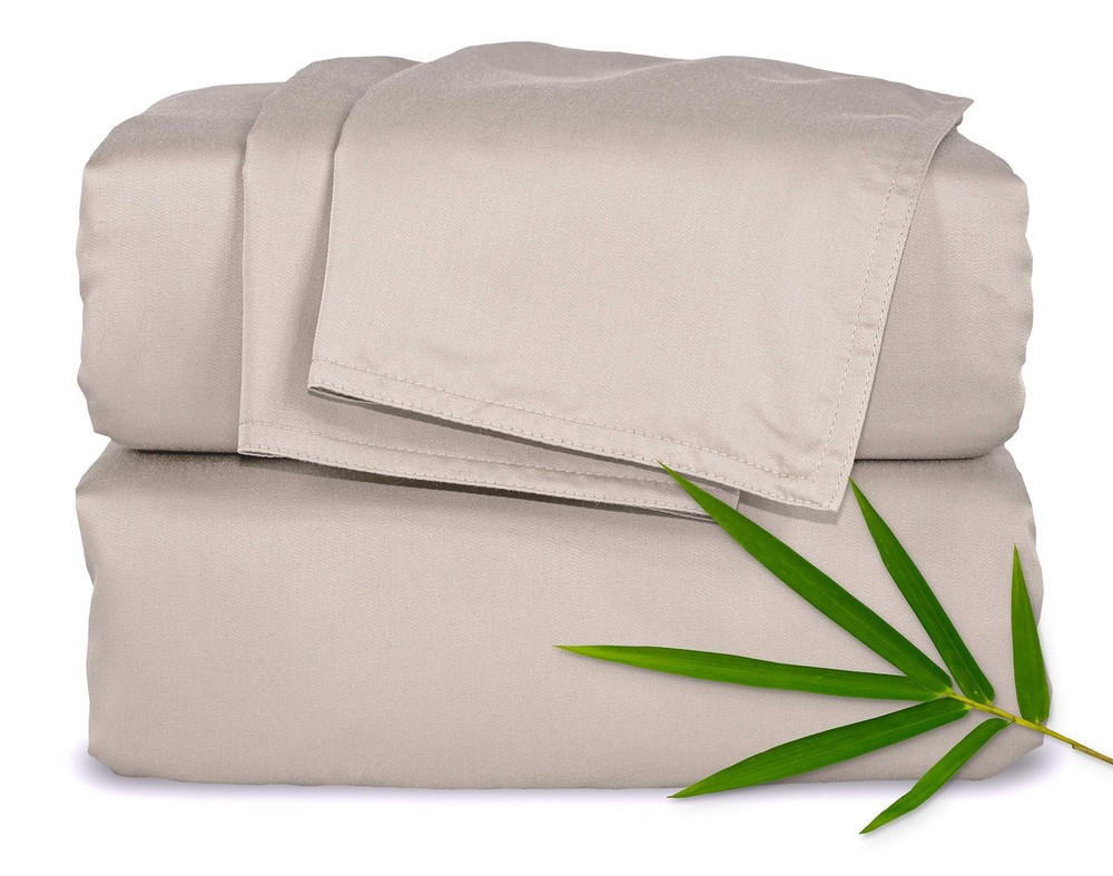 100% Organic Bamboo Viscose Full Bed Sheets – Soft & Breathable-image