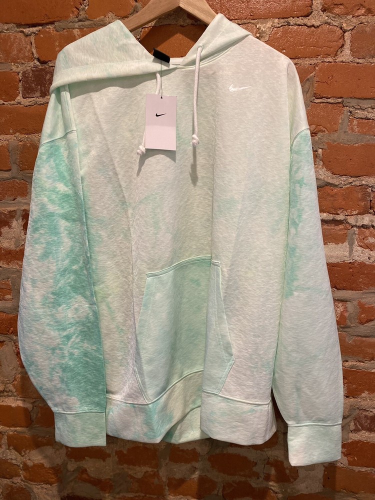 Nike Dri-Fit Icon Clash Cloud Tie Dye Green Training Hoodie Womens. Size 1X