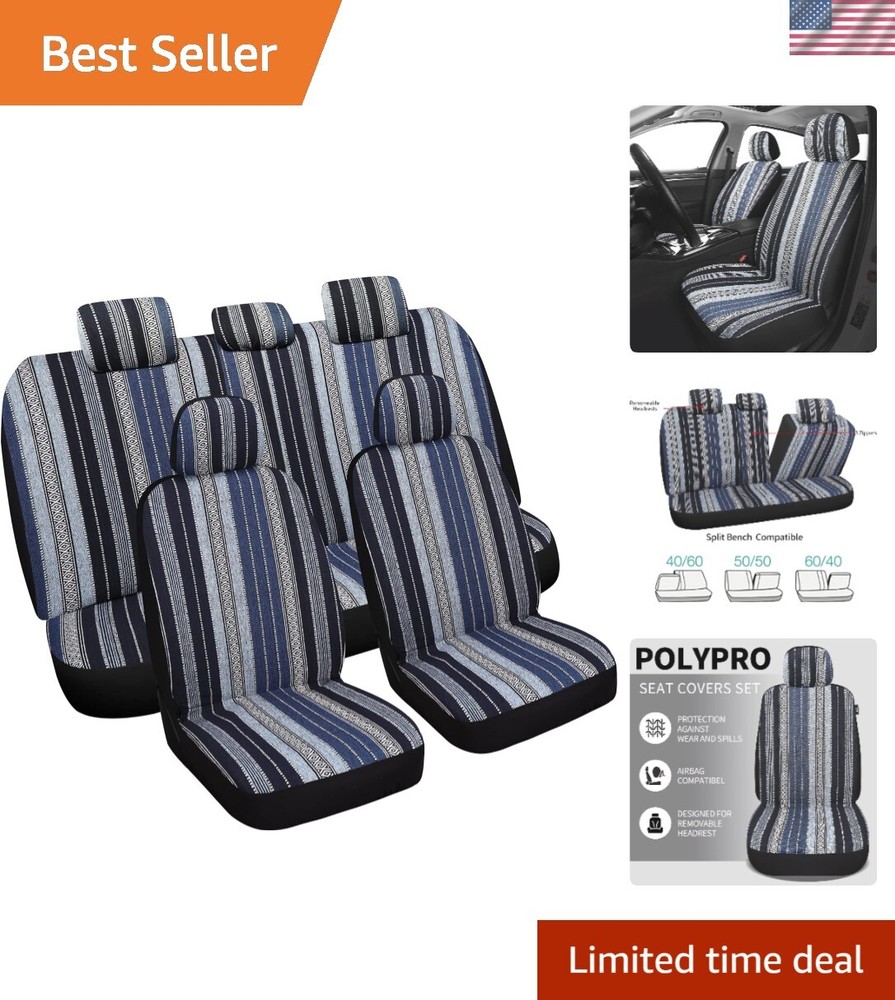 Universal Breathable Polyester Car Seat Cover Set for Sedan SUV Truck