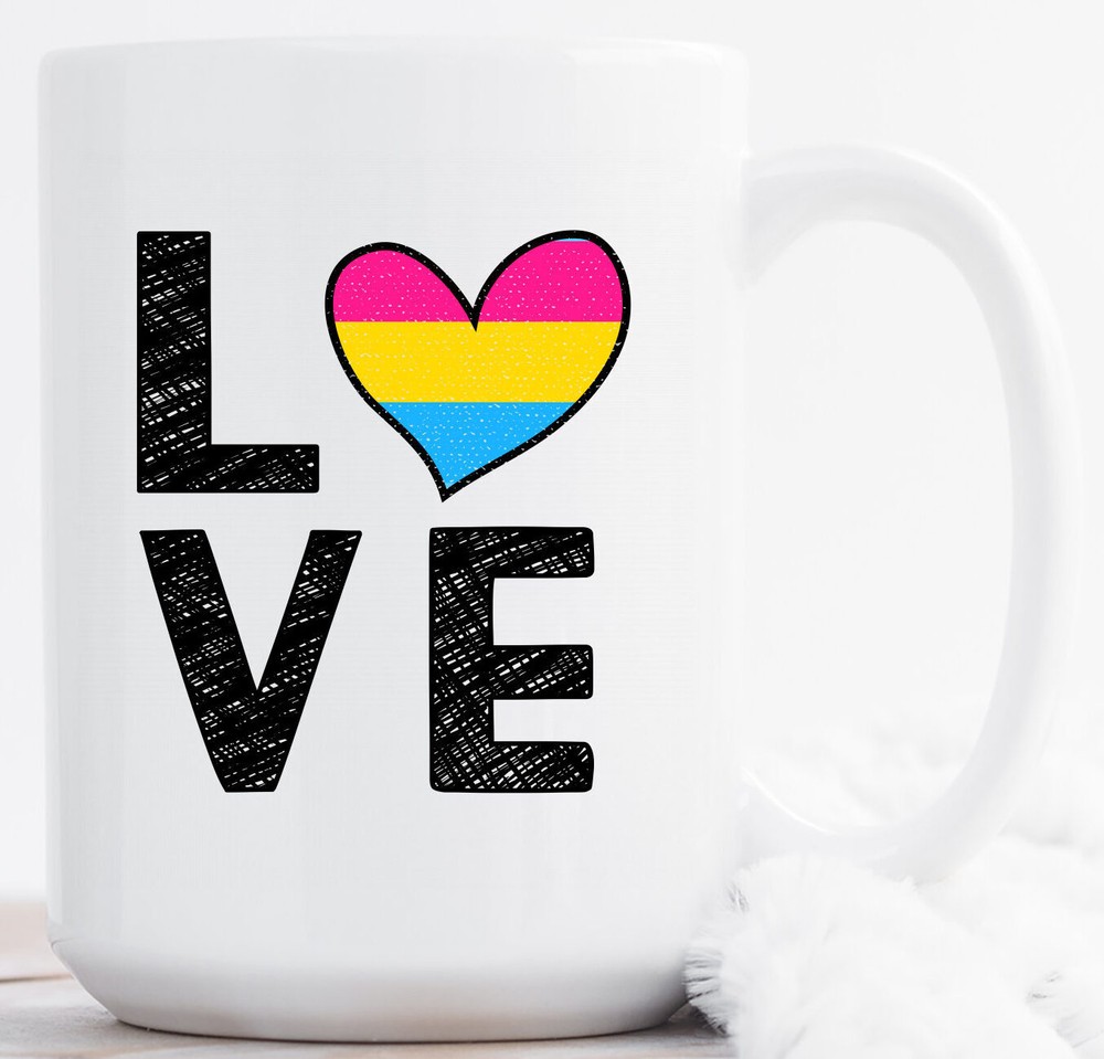 Pansexual Love Mug Pansexual Mug Pansexual Gift Pansexual Pride Proud Pansexual