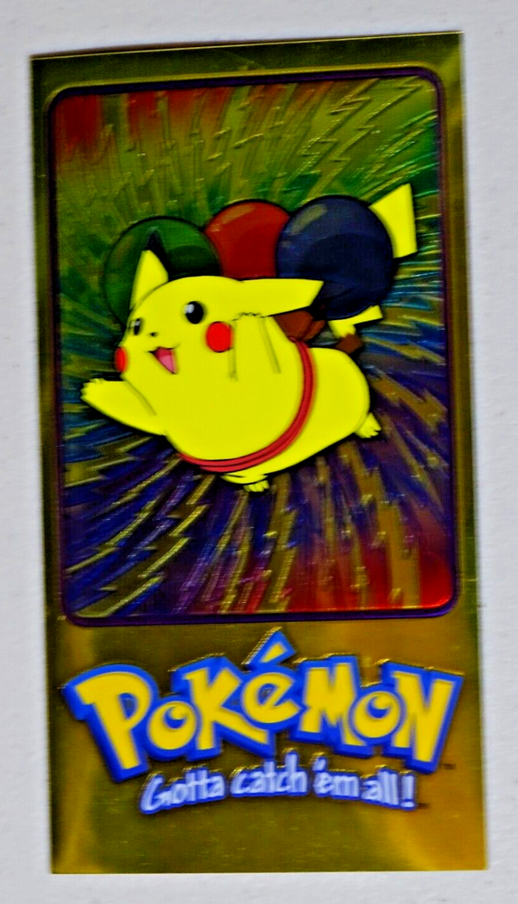 Flying Pikachu Jumbo Card Topps 4 of 5 Pokémon TV Animation Edition Series 2 NM