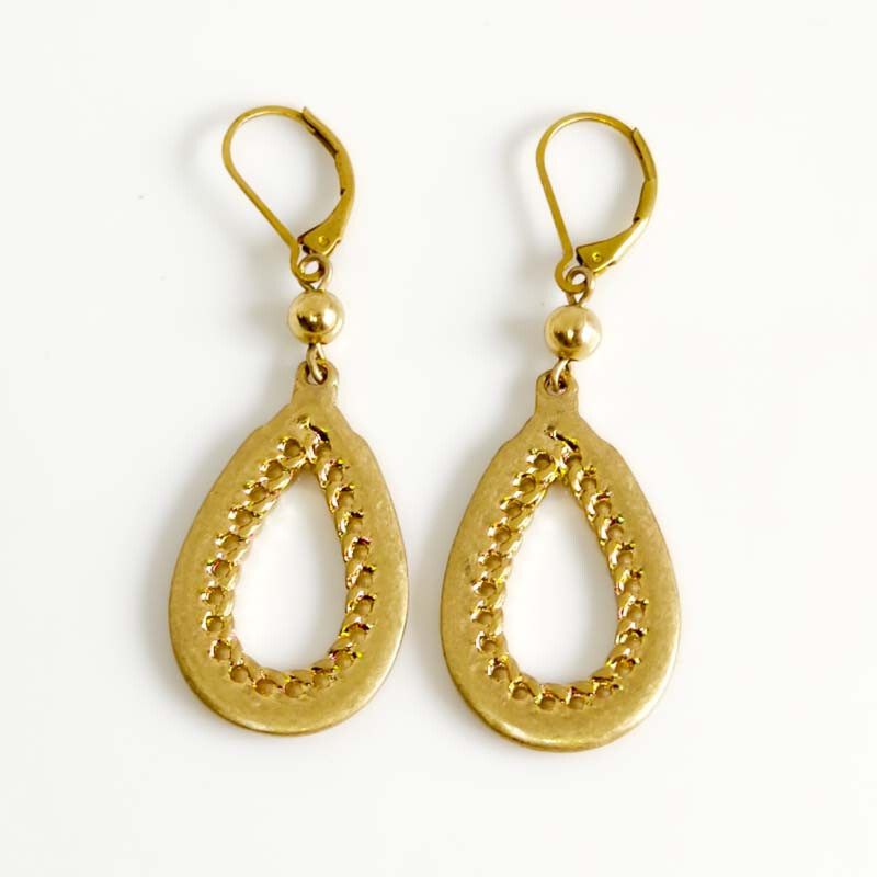 New 57mm Cabi Teardrop Drop Earrings Gift Vintage Women Party Holiday Jewelry