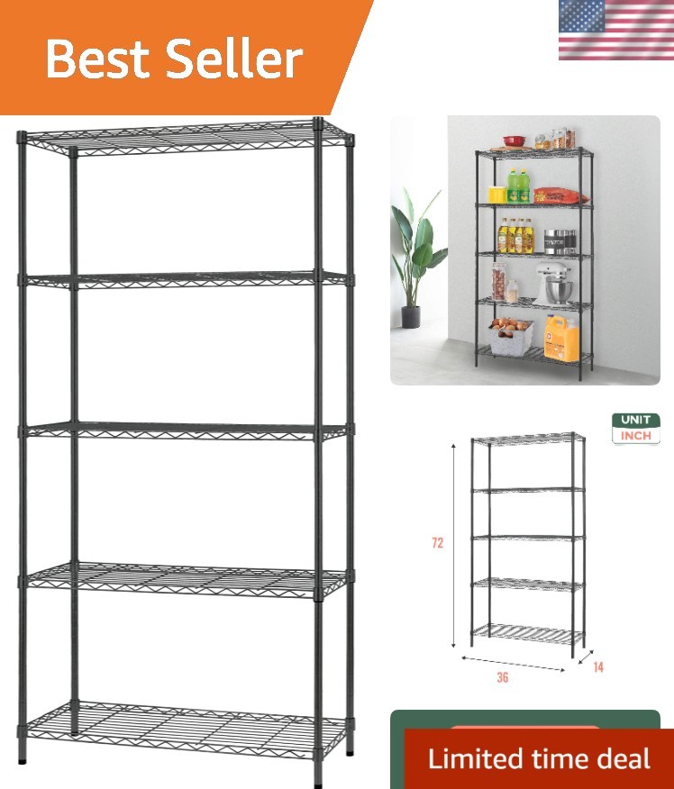 Commercial Metal Shelf: 36