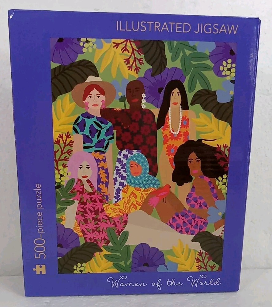 Elevate Women of the World 500 Piece Illustrated 24” x 18” Jigsaw Puzzle New