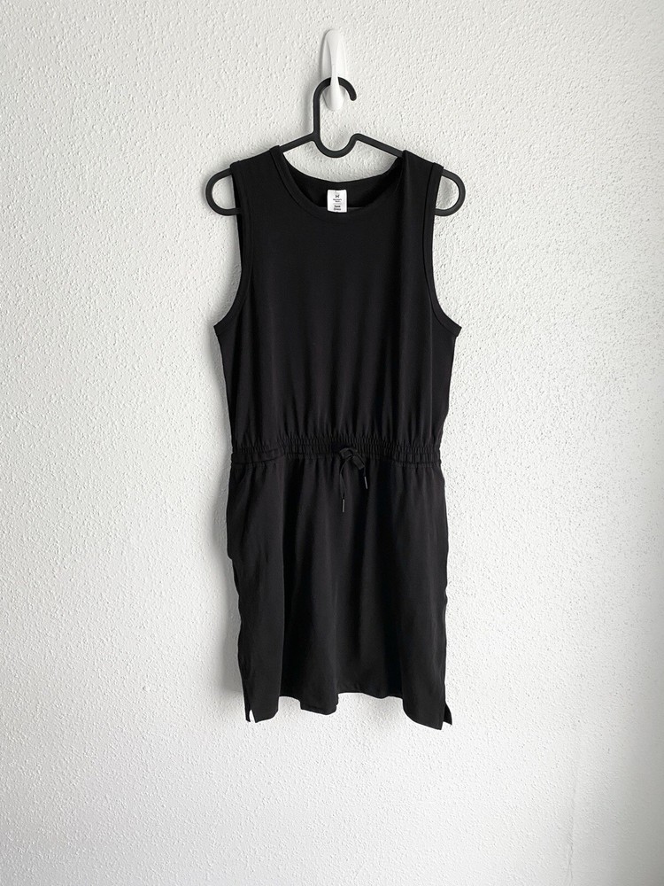 Members Mark Womens Black Sleeveless Minimalist Dress-image