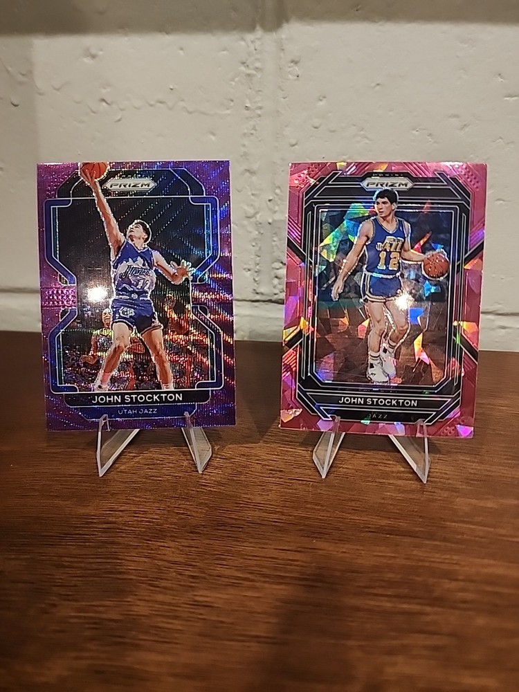Panini NBA Basketball John Stockton 2 Card Lot/ NBA HOF Utah Jazz🔥🏀🎷