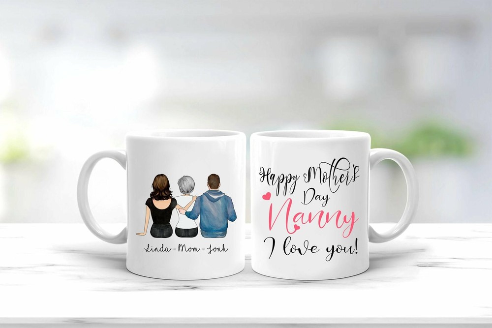 Mug For Mother Mother's Day Mug Personalized Happy Mother's Day Nanny