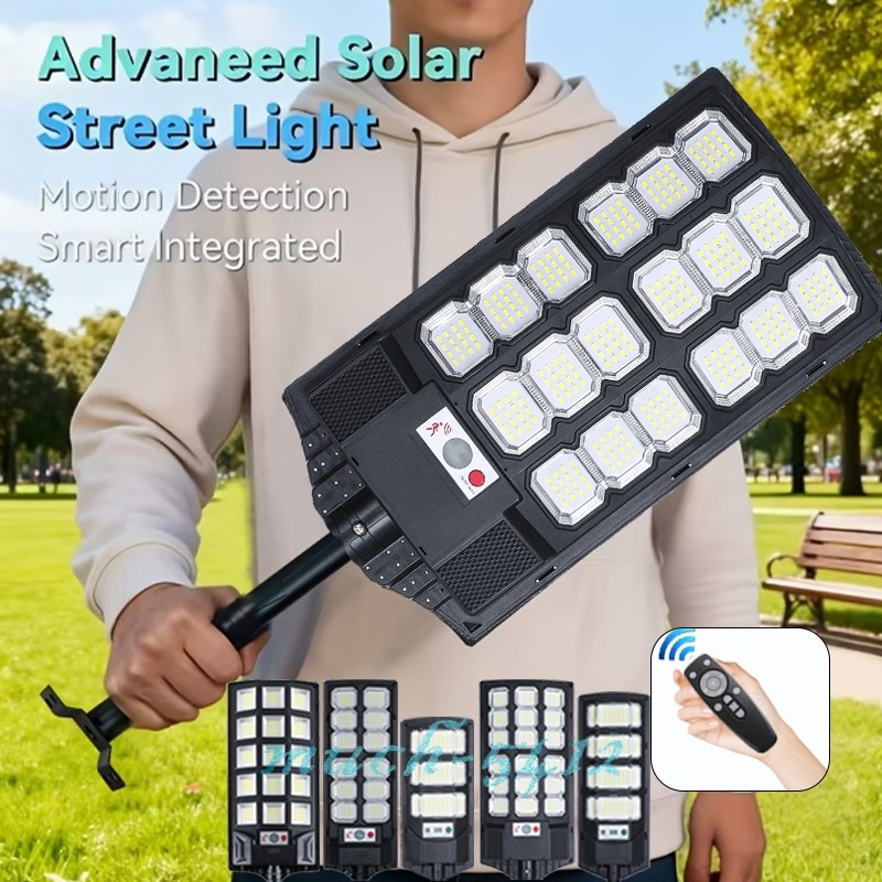 LED Commercial 1000000LM Solar Street Light Dusk to Dawn Outdoor Road Area Lamp