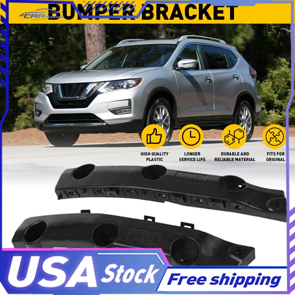 Nissan Rogue 2014-2019 SUV Front Bumper Bracket Beam 2PC Mount Support Replacement