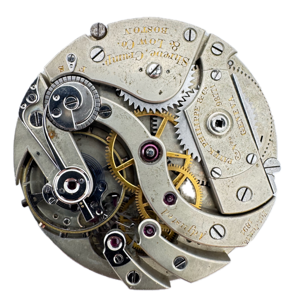 Antique 42mm 1891 Patek Phillippe Shreve Swiss Mechanical Pocket Watch Movement