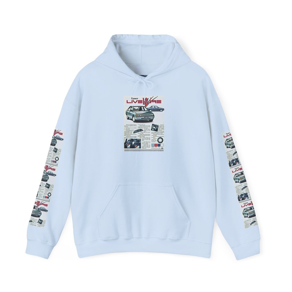 Laser LiveWire Car Long Sleeve Hoodie Graphic Print Crewneck Unisex Sweatshirt