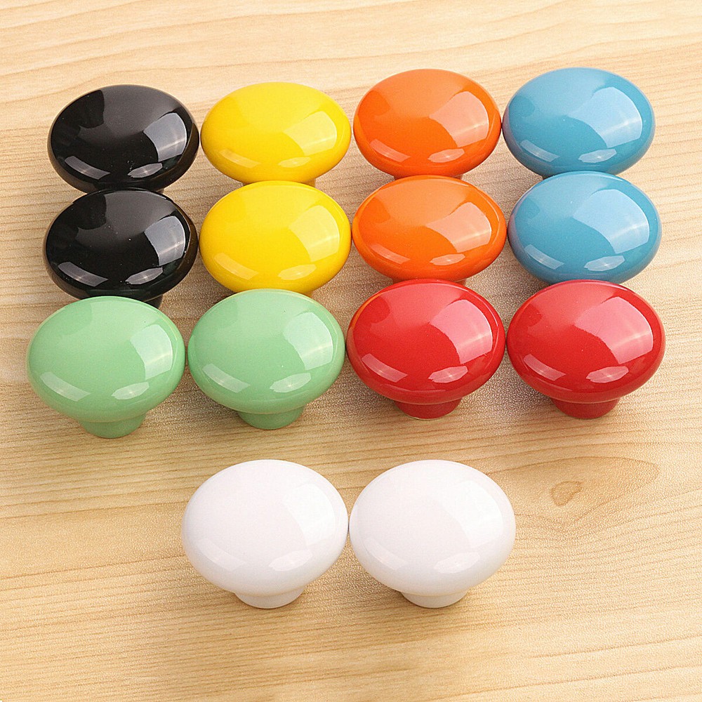 Ceramic Door Knobs Cabinet Drawer Cupboard Kitchen Furniture Pull Handle