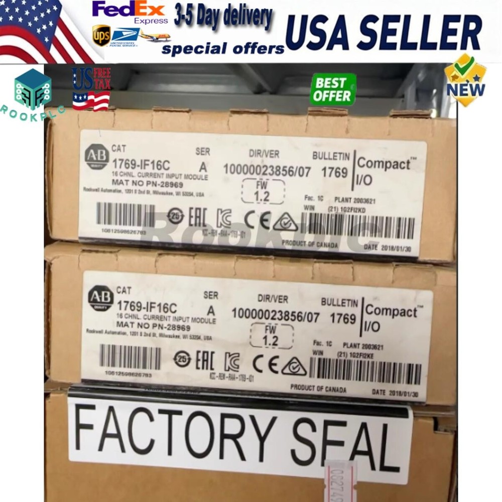 New Allen Bradley 1769-IF16C CompactLogix 16 Pt A/I Current Module AB