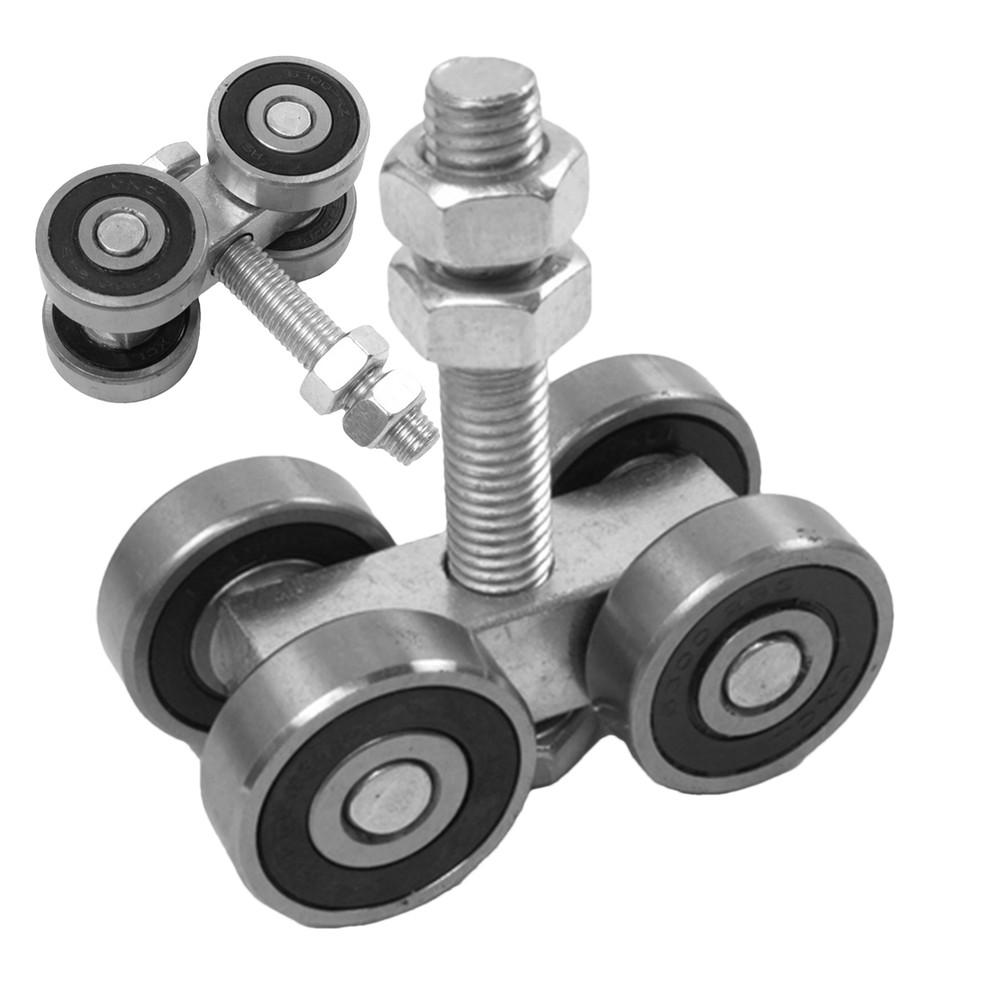 4 Wheel Barn Door Rollers Trolley Assembly Roller Heavy Duty Sliding Smooth