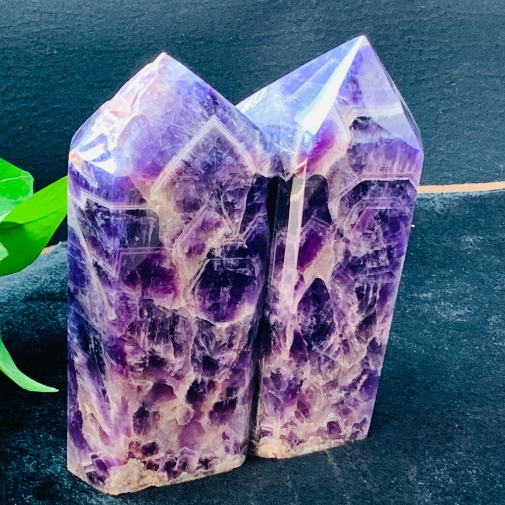 TOP 7.0LB Natural Dreamy amethyst Quartz Obelisk Crystal Wand Point Reiki