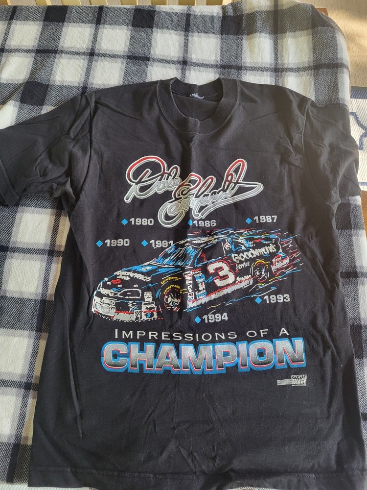 dale earnhardt sr vintage collection of xl aop tshirts also jeff Burton