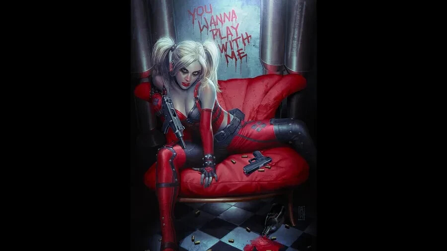 Harley Quinn 8x11 inch laminated unframed art print